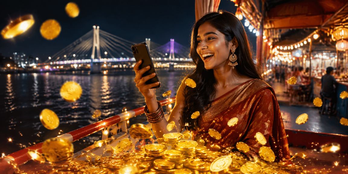ময়মনসিংহের নাইট মার্কেটে স্মার্টফোনে cv669 লটারি উপভোগ করছেন একজন ব্যবহারকারী